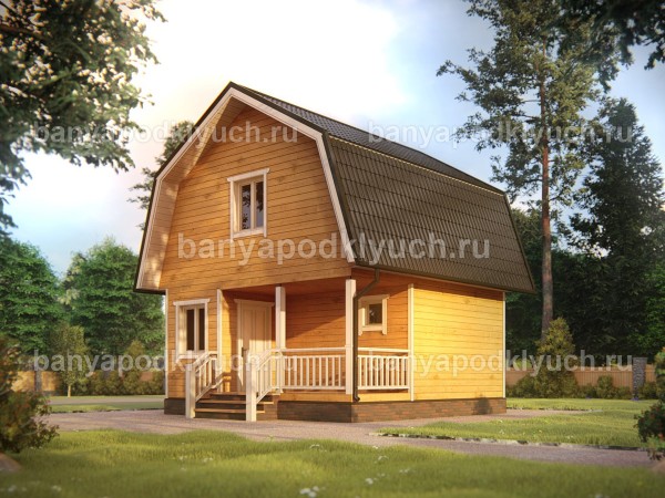Баня из бруса 6 на 6 м